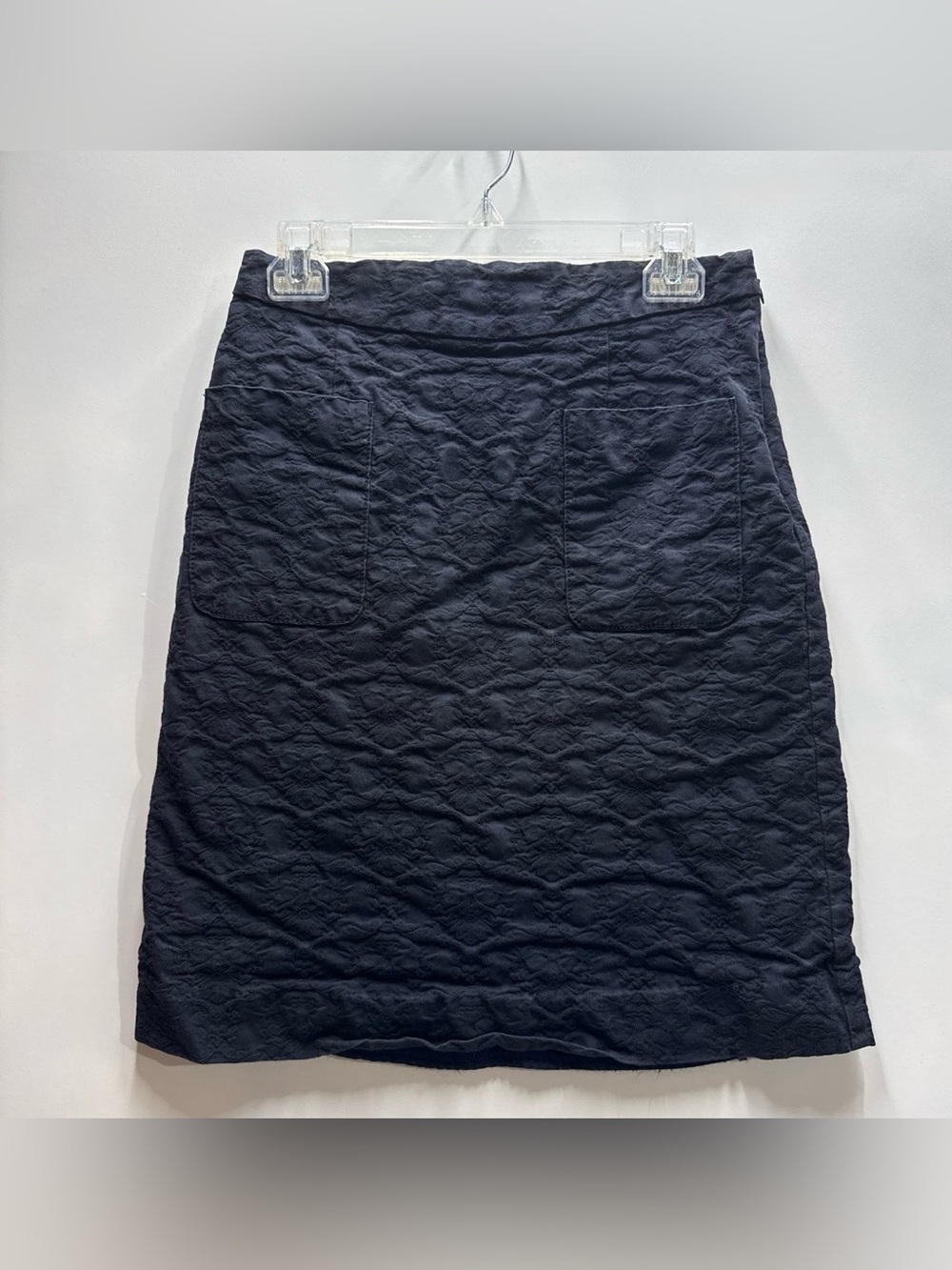 Moulinette Soeurs Anthropologie Women’s Navy Blue Midi Skirt